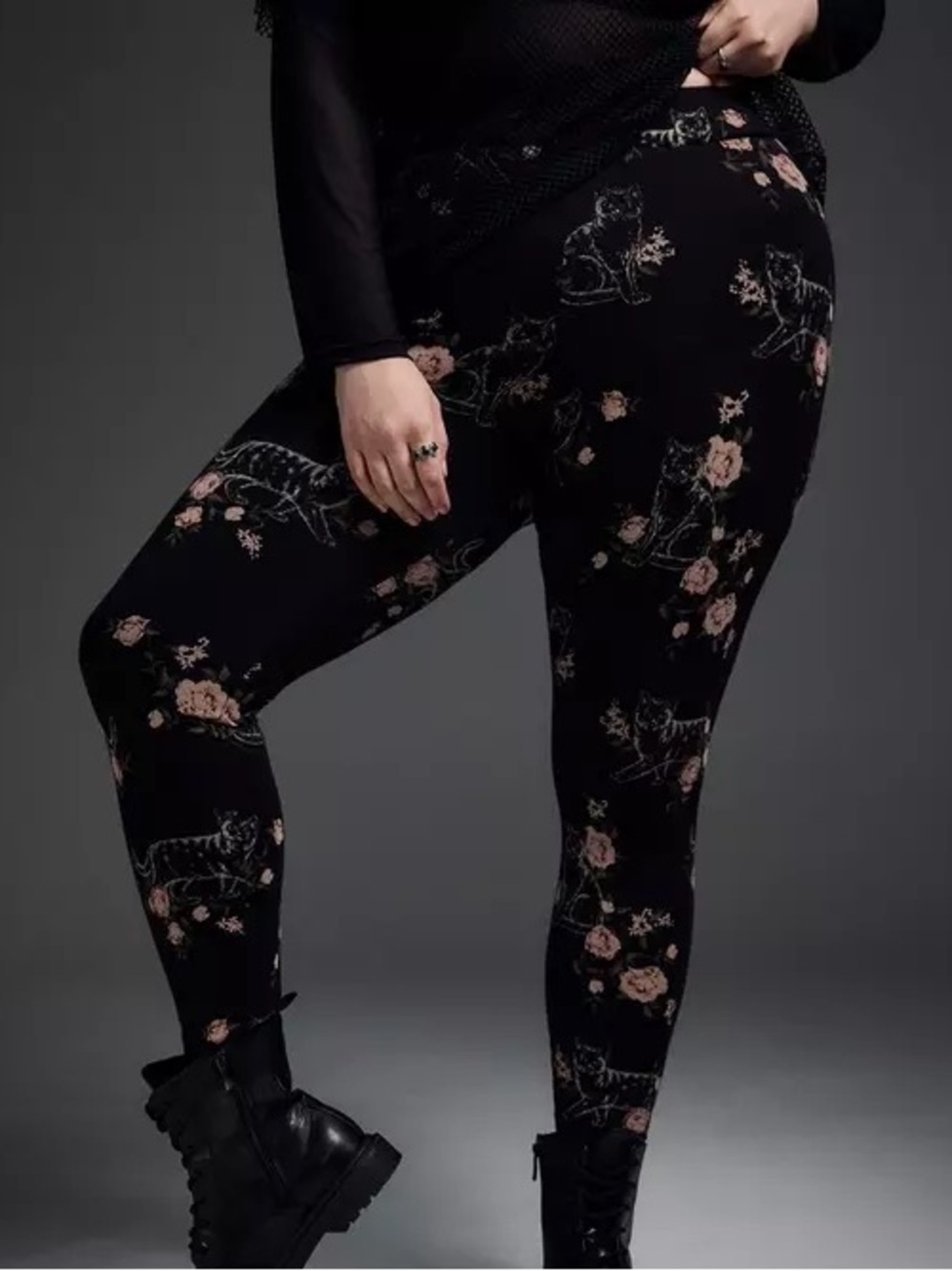 Floral Smitten Kitten Leggings
